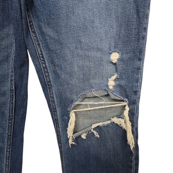 Abercrombie & Fitch The Ankle Straight Ultra High Rise Jeans size 27 Distressed - Picture 9 of 11